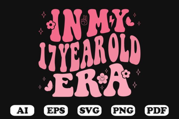 In My 17 Year Old Era Wavy Svg T-shirt