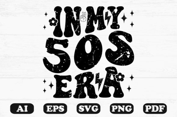 In My 50s Era Retro Wavy Svg