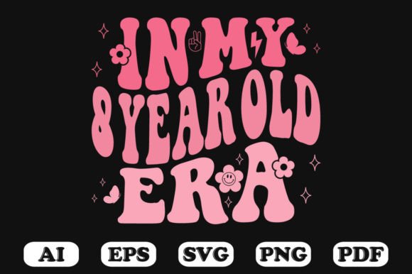 In My 8 Year Old Era Wavy Svg T-shirt