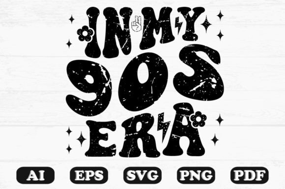 In My 90s Era Retro Wavy Svg T-shirt