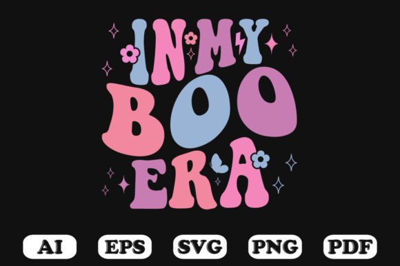In My Boo Era Retro Wavy Svg