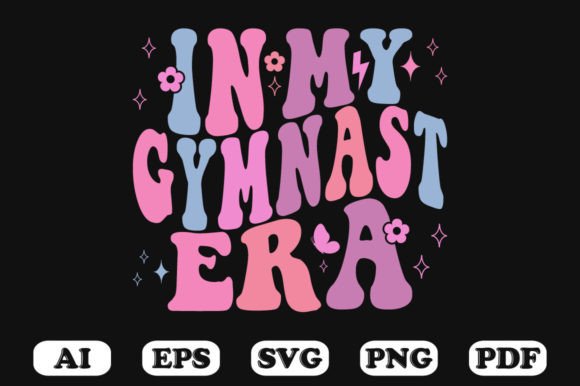 In My Gymnast Era Retro Wavy Svg