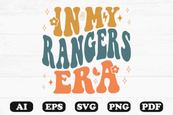 In My Rangers Era Retro Wavy Svg