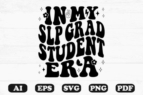 In My SLP Grad Student Era Retro Wavy Design