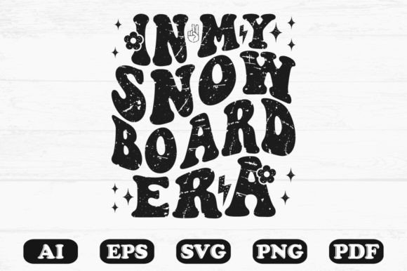 In My Snowboard Era Svg T-shirt