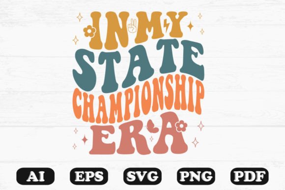 In My State Championship Era Retro Wavy