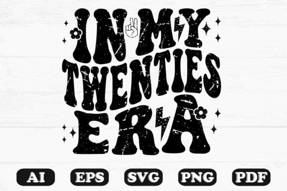 In My Twenties Era Retro Wavy Svg